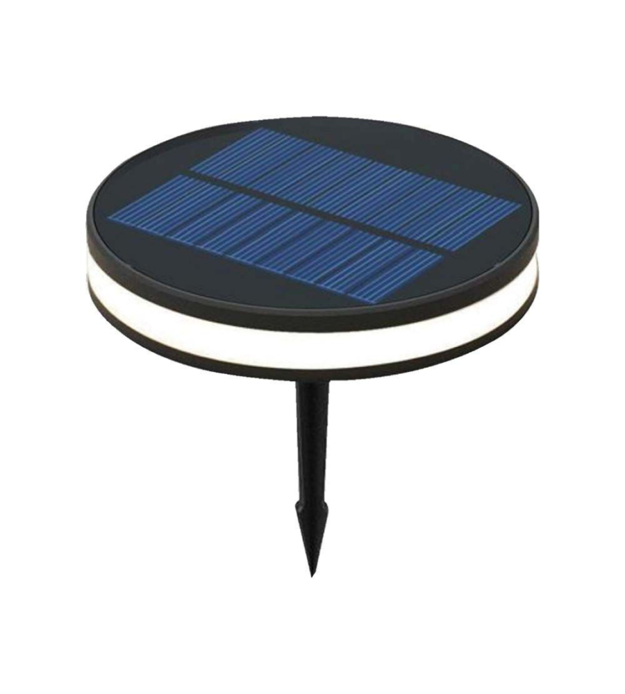 PALETTO SOLARE DA GIARDINO CON PICCHETTO 2W 3000K IP44, 15,5X4,1X20 CM