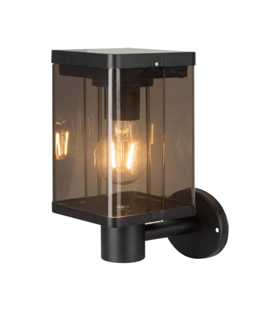 APPLIQUE SOLARE DA ESTERNO NERO 3000K IP44, 12X12X26 CM