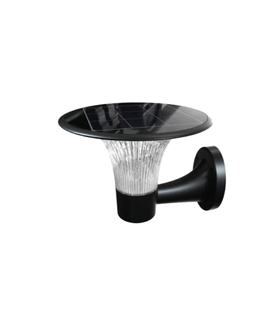 APPLIQUE SOLARE 15W CON BATTERIA NERA IP65