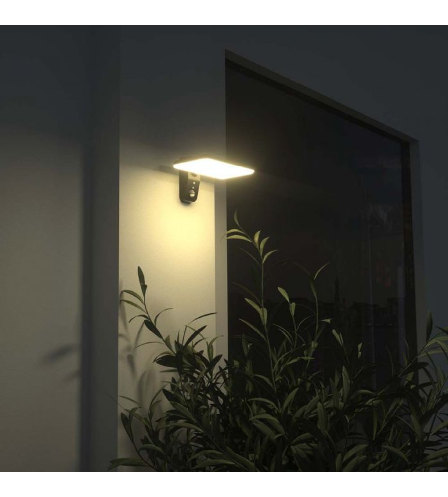 APPLIQUE SOLARE NERA RETTANGOLARE, 23,6X29,4 CM