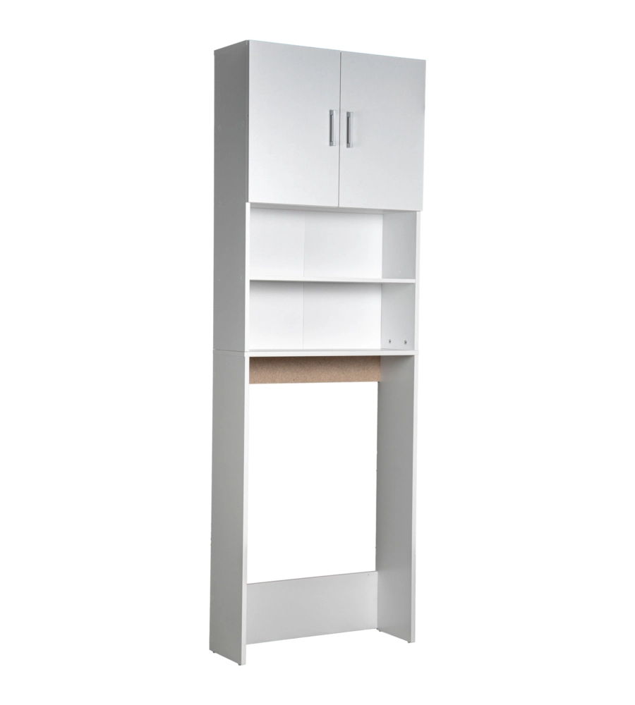 MOBILE  LAVATRICE SALVASPAZIO "WASH" COLORE BIANCO, 64X24X190 CM