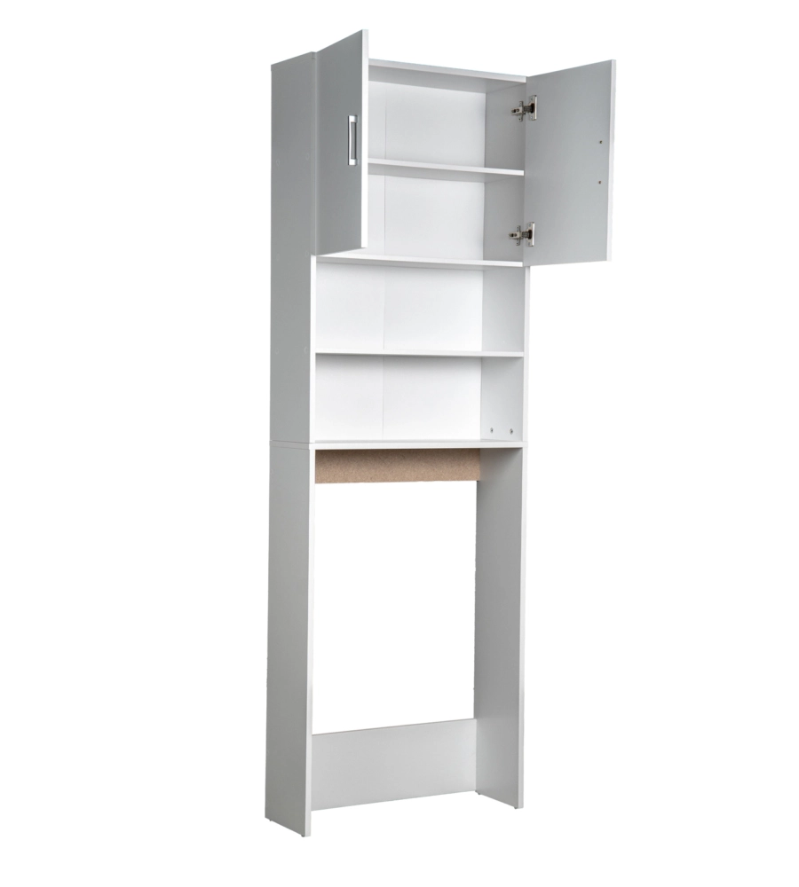MOBILE  LAVATRICE SALVASPAZIO "WASH" COLORE BIANCO, 64X24X190 CM