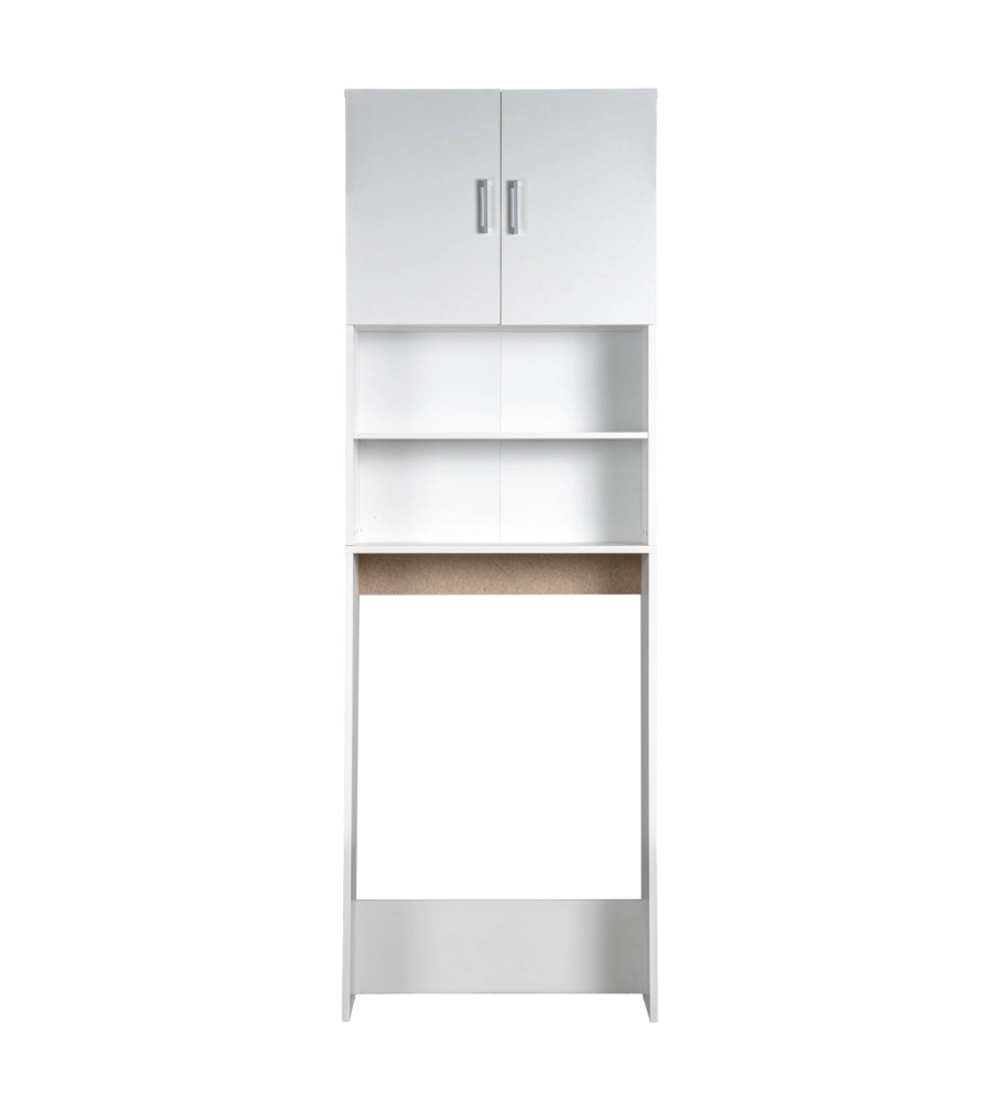 MOBILE  LAVATRICE SALVASPAZIO "WASH" COLORE BIANCO, 64X24X190 CM