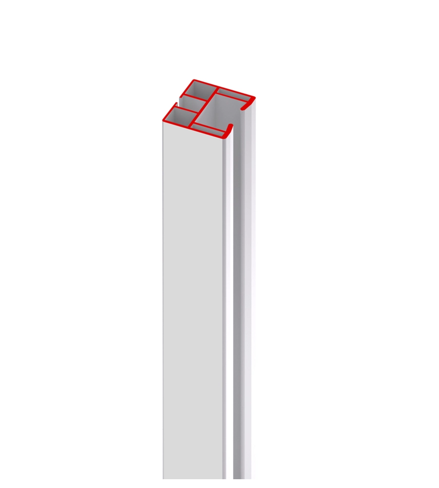 BINARIO DI SCORRIMENTO PER PORTE FORTE BIANCO 180 CM