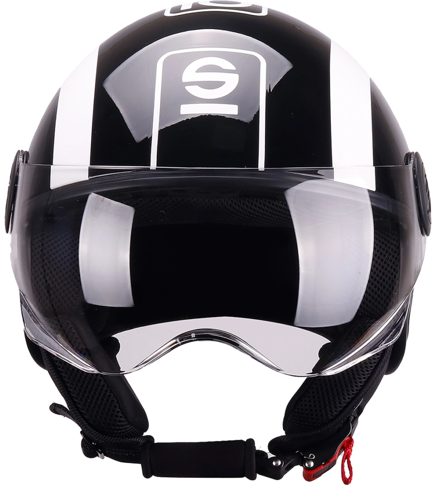 CASCO MOTO SPARCO SP601 NERO/BIANCO TG.S