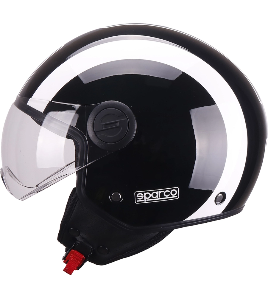 CASCO MOTO SPARCO SP601 NERO/BIANCO TG.S