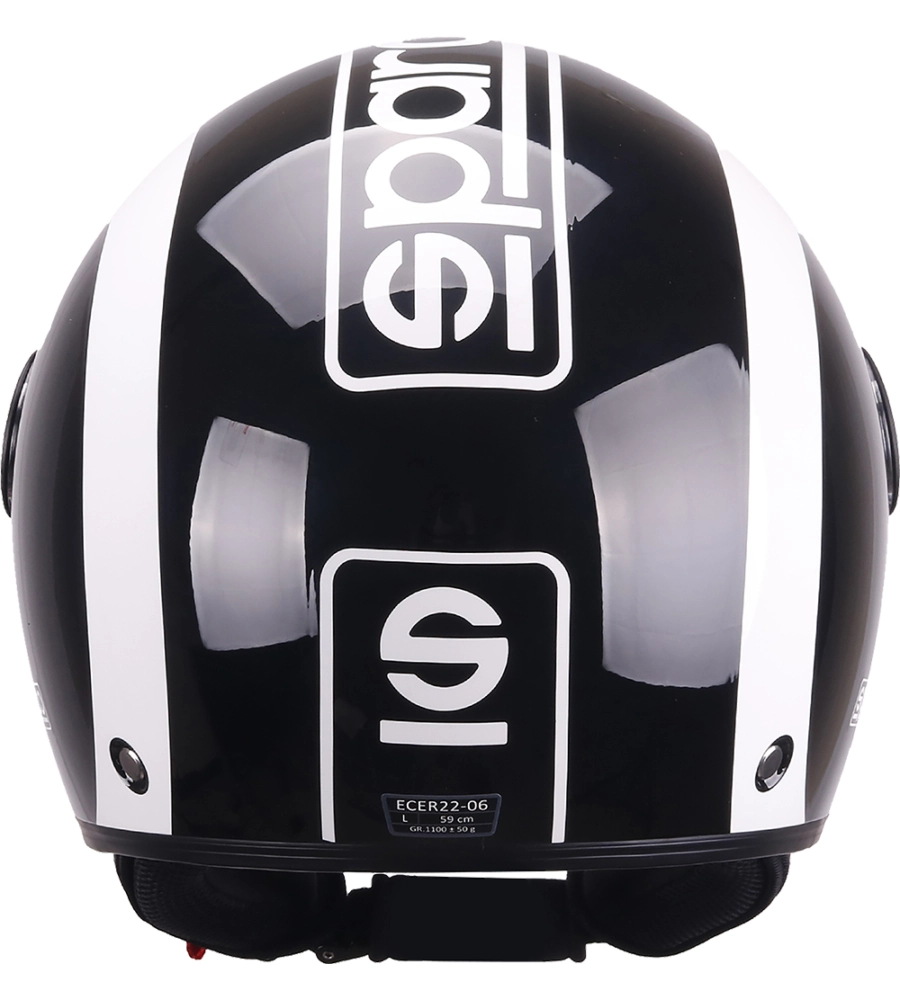 CASCO MOTO SPARCO SP601 NERO/BIANCO TG.S