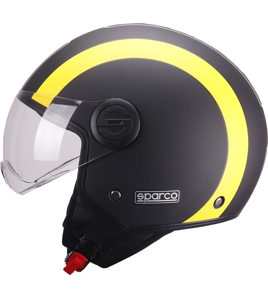 CASCO MOTO SPARCO SP601 NERO/GIALLO TG.S