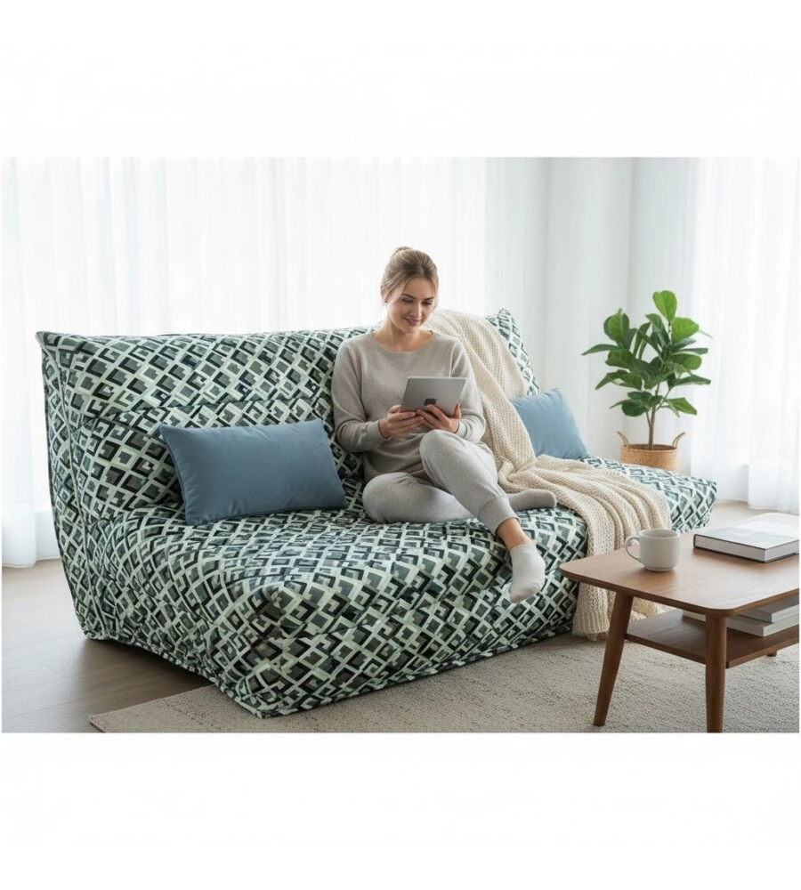 DIVANO LETTO 2 POSTI BELLAHOME "FRANK" FANTASIA 160X96X92 CM