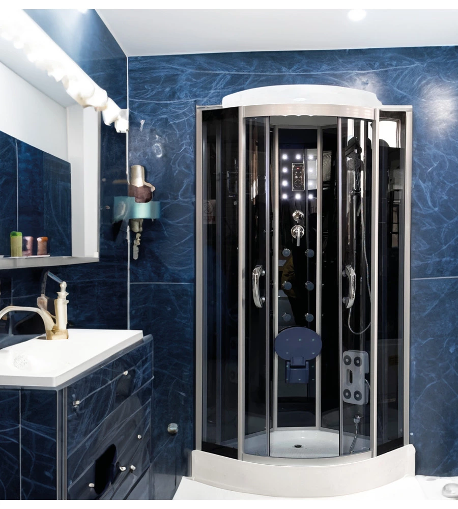 DOCCIA IDROMASSAGGIO DECOR BAGNO "VESTA" CON SEDILE 90x90X215 CM