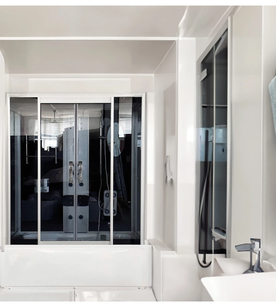 DOCCIA IDROMASSAGGIO DECOR BAGNO "DEMETRA" CON SEDILE 150X85X210 CM