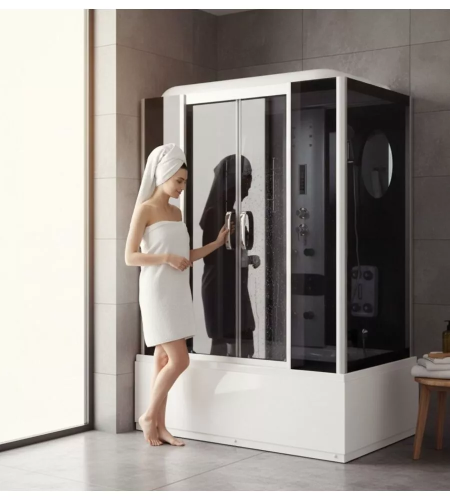 DOCCIA IDROMASSAGGIO DECOR BAGNO "DEMETRA" CON SEDILE 150X85X210 CM