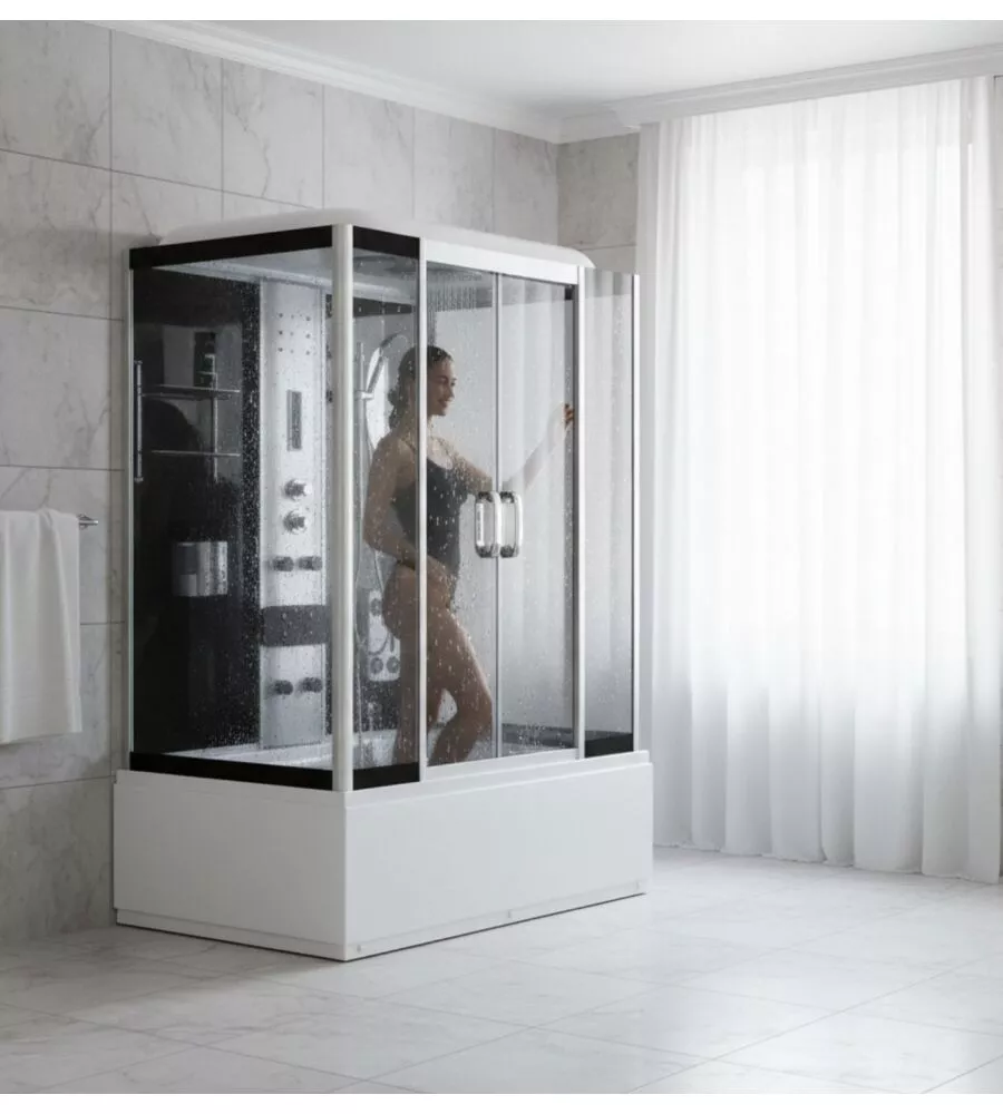 DOCCIA IDROMASSAGGIO DECOR BAGNO "DEMETRA" CON SEDILE 150X85X210 CM