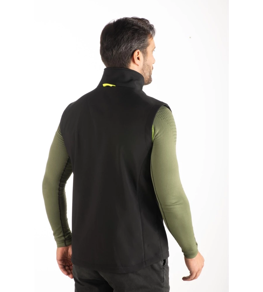 GILET DA LAVORO IN PILE WRK "WRK503" COLORE NERO SENZA CAPPUCCIO, TG L