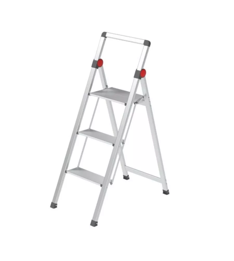 SCALA 3 GRADINI "MINI SLIMSTEP" IN ALLUMINIO, 65X17X42 CM