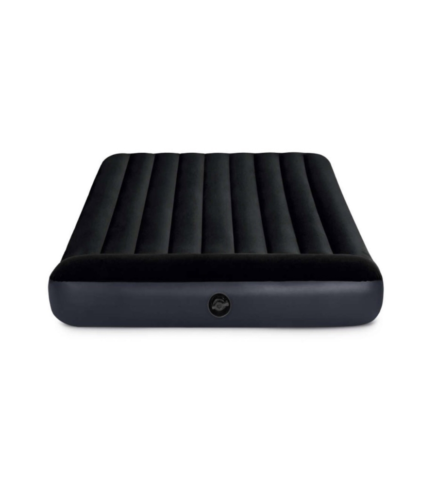 MATERASSO AD UNA PIAZZA E MEZZA GONFIABILE INTEX "AIRBED DURA-BEAM PILLOW REST CLASSIC" COLORE BLU SCURO, 137X191X25 CM - COD. 64142