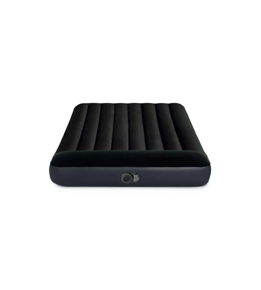 MATERASSO AD UNA PIAZZA E MEZZA AUTOGONFIANTE INTEX "AIRBED DURA-BEAM PILLOW REST CLASSIC" COLORE BLU SCURO, 137X191X25 - COD. 64148ND