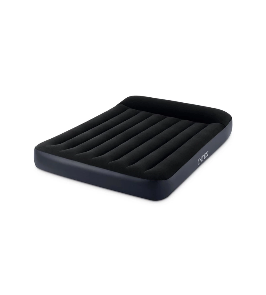MATERASSO AD UNA PIAZZA E MEZZA AUTOGONFIANTE INTEX "AIRBED DURA-BEAM PILLOW REST CLASSIC" COLORE BLU SCURO, 137X191X25 - COD. 64148ND