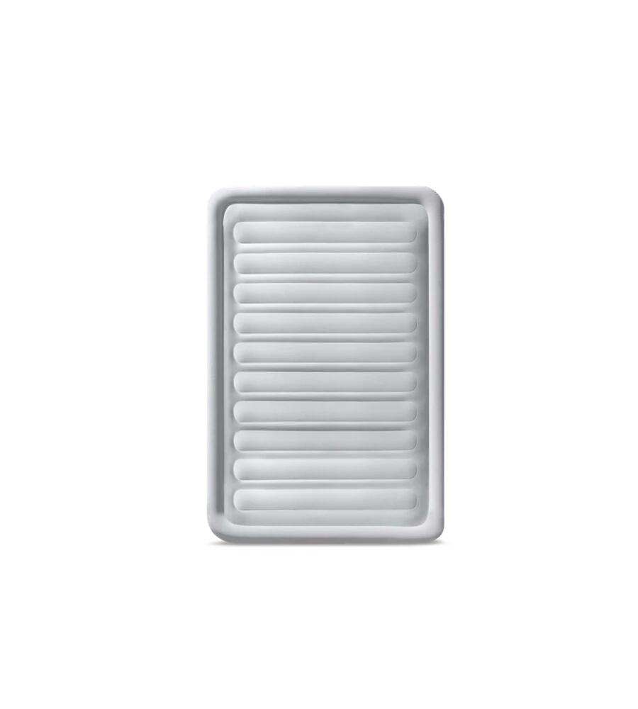 MATERASSO AD UNA PIAZZA E MEZZA AUTOGONFIANTE INTEX "AIRBED DURA-BEAM COMFORT-PLUSH MID-RISE" COLORE GRIGIO CHIARO, 137X191X33 CM - COD. 67768ND.