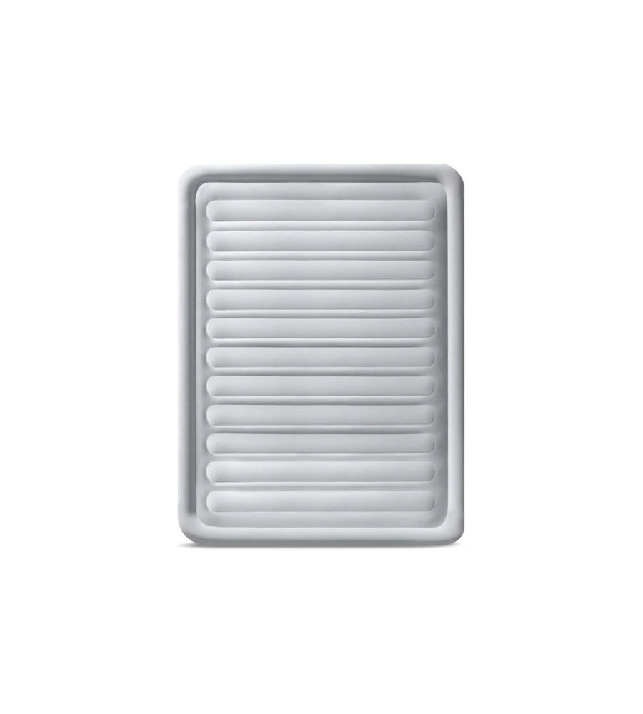 MATERASSO MATRIMONIALE AUTOGONFIANTE INTEX "AIRBED DURA-BEAM COMFORT-PLUSH MID-RISE" COLORE GRIGIO CHIARO E POMPA INTEGRATA, 152X203X33 CM - COD. 67770ND