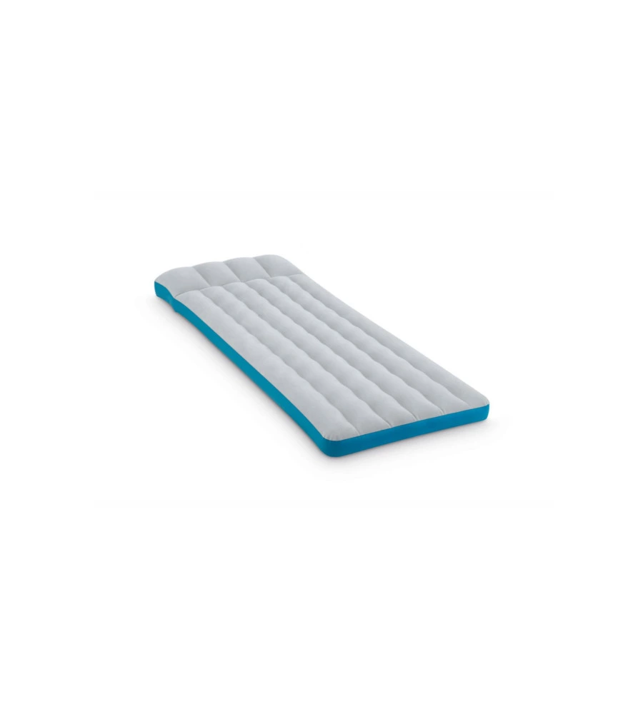 MATERASSO SINGOLO GONFIABILE INTEX "CAMPING" COLORE GRIGIO CHIARO, 72X189X20 CM - COD. 67998