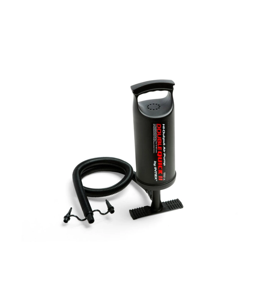 POMPA MANUALE INTEX "DOUBLE QUICK II" COLORE NERO CON 3 UGELLI, 36 CM - COD. 68614