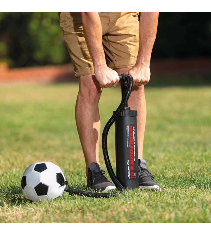 POMPA MANUALE INTEX "DOUBLE QUICK III" COLORE NERO CON 4 UGELLI, 48 CM - COD. 68615