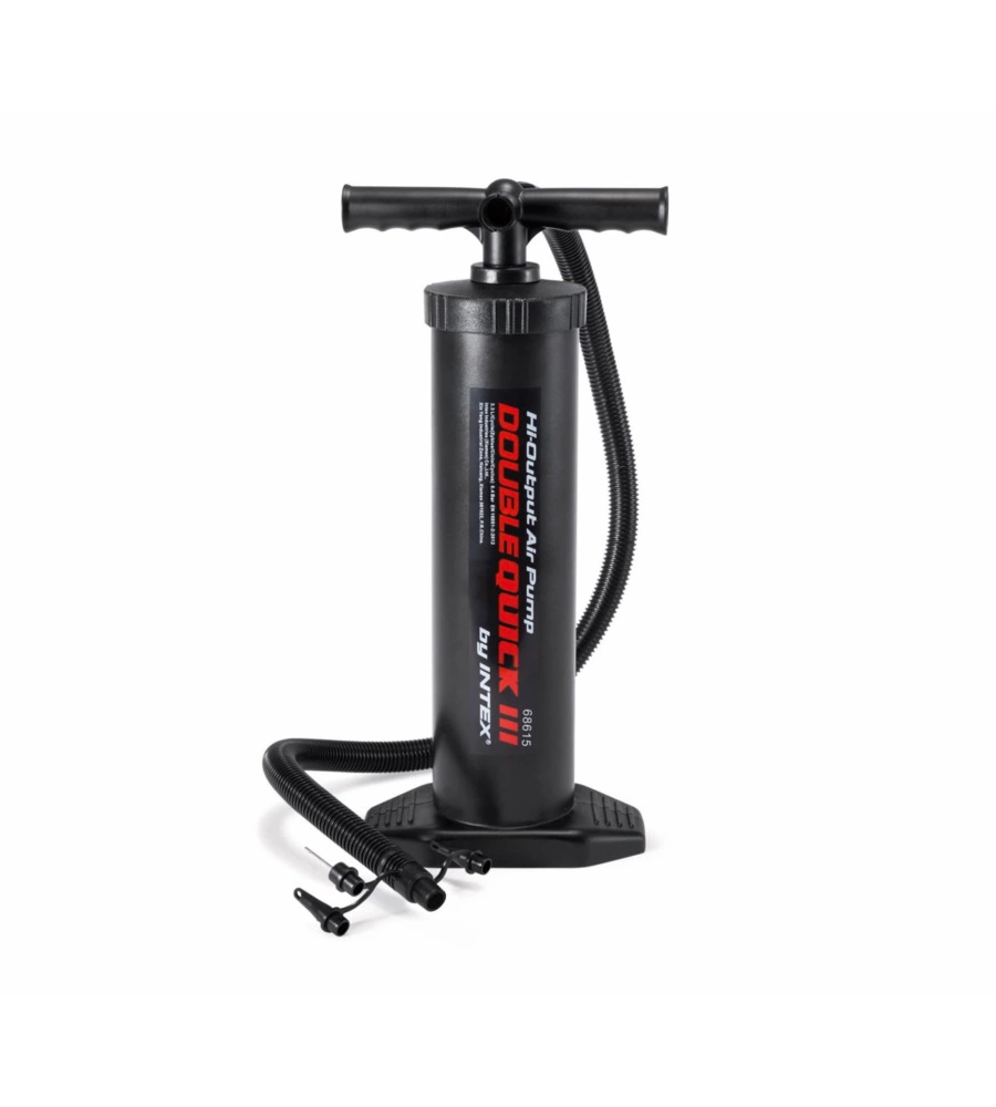 POMPA MANUALE INTEX "DOUBLE QUICK III" COLORE NERO CON 4 UGELLI, 48 CM - COD. 68615