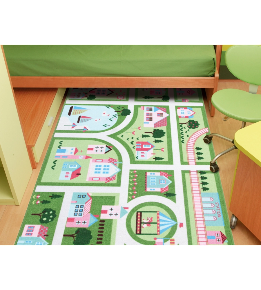 TAPPETO "GREEN PLAY" VERDE, 140X80 CM