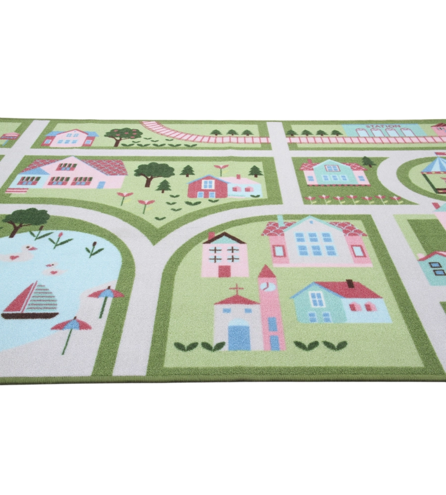 TAPPETO "GREEN PLAY" VERDE, 140X80 CM