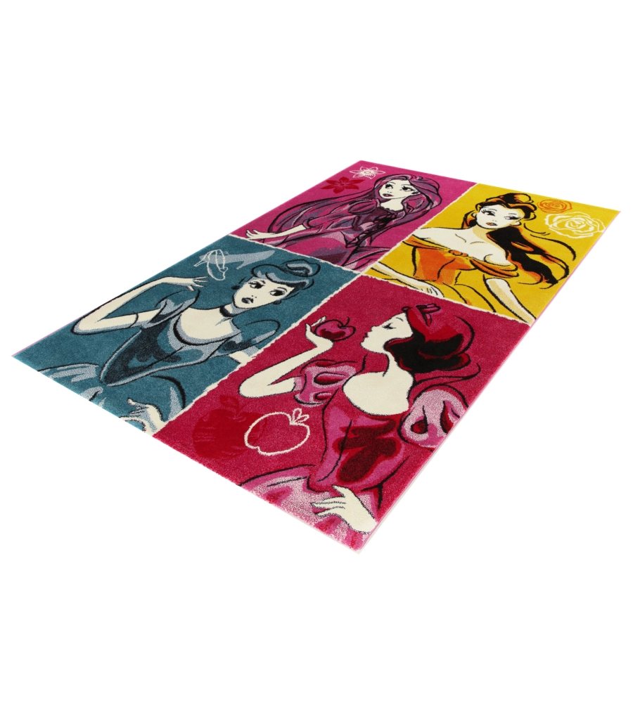 TAPPETO "DISNEY PRINCESS" MULTICOLOR, 133X190 CM