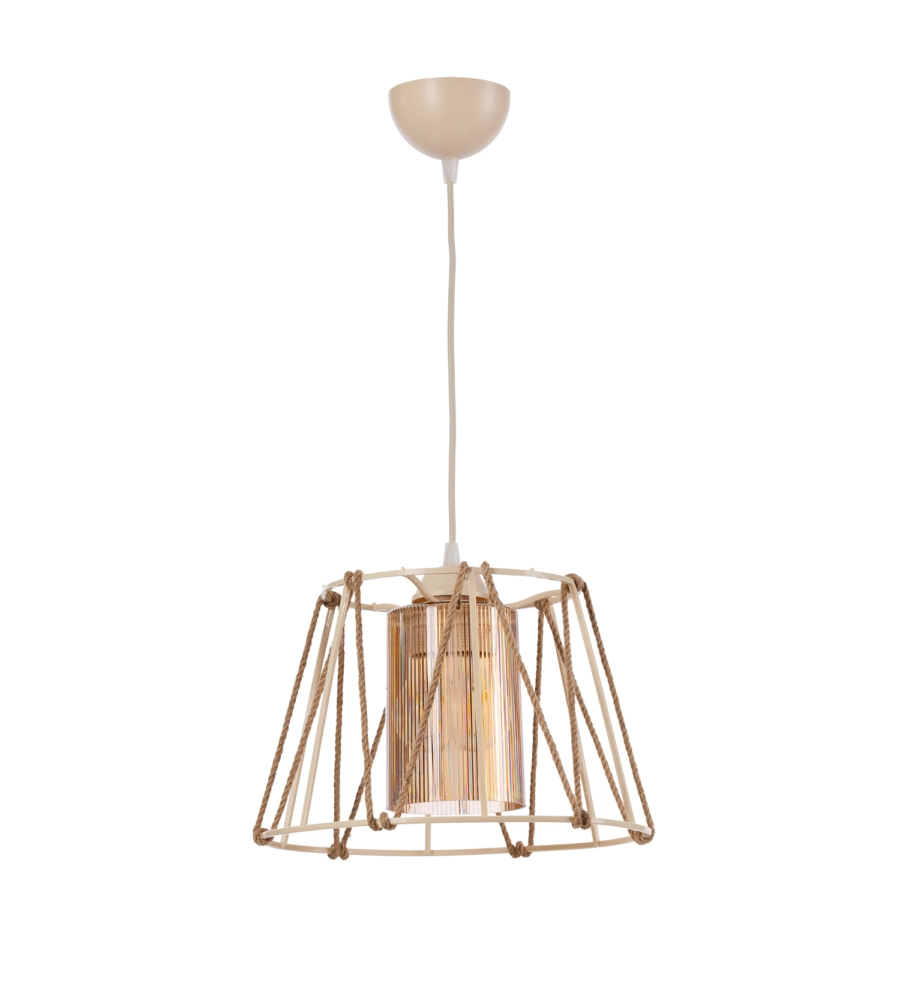 LAMPADA DA SOFFITTO ONLI "SELIN" PICCOLA CREMA D30 1XE27