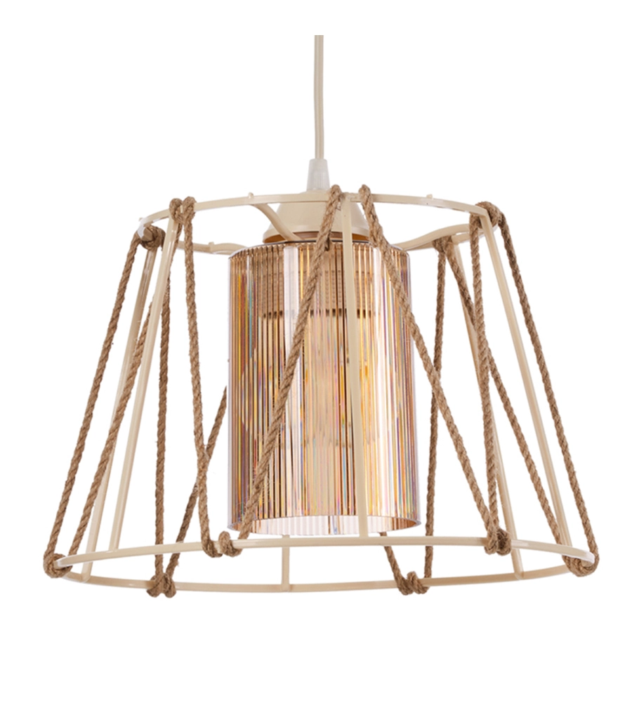 LAMPADA DA SOFFITTO ONLI "SELIN" PICCOLA CREMA D30 1XE27