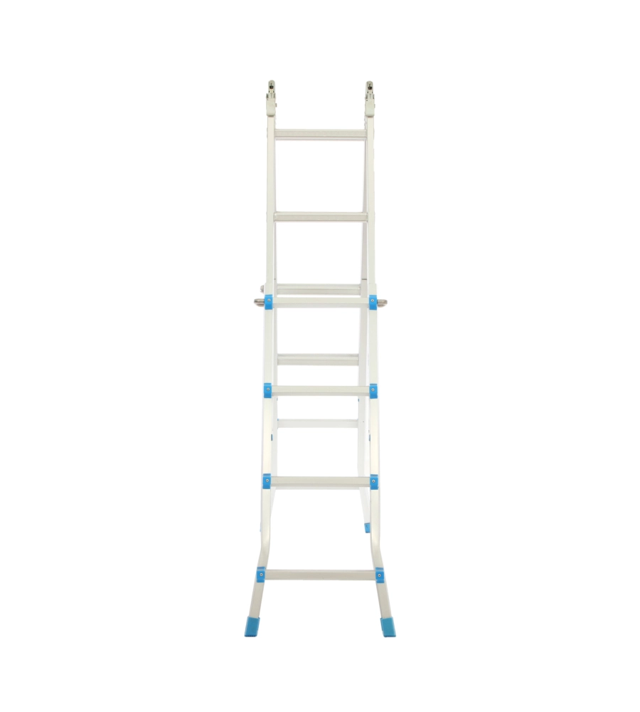 SCALA MULTIPOSIZIONE IN ALLUMINIO EASY SYSTEM 4+4 GRADINI