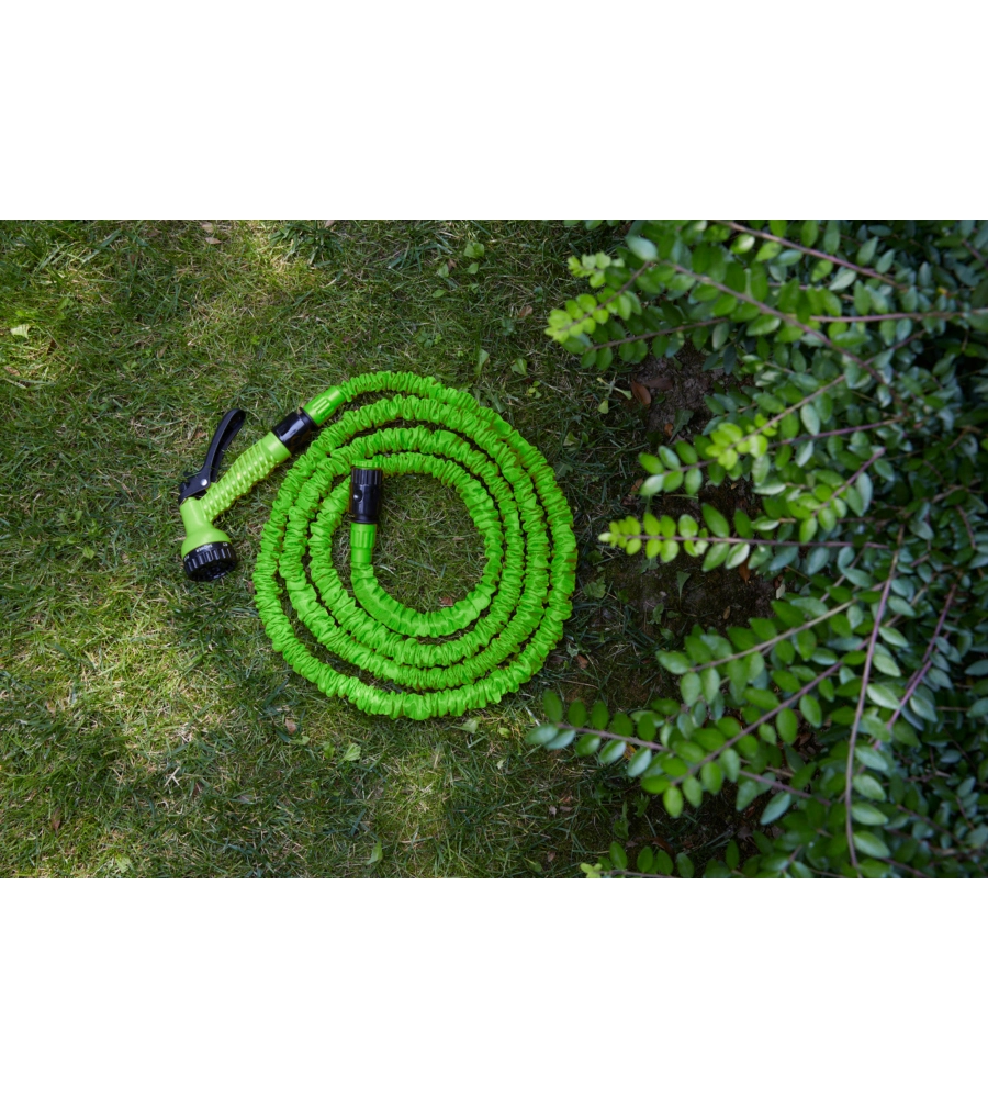 Tubo Da Giardino Estensibile Orework: Da 2,5 A 7,5 Metri Con Pratici Connettori E Pistola Multigetto. Leggero E Salvaspazio!