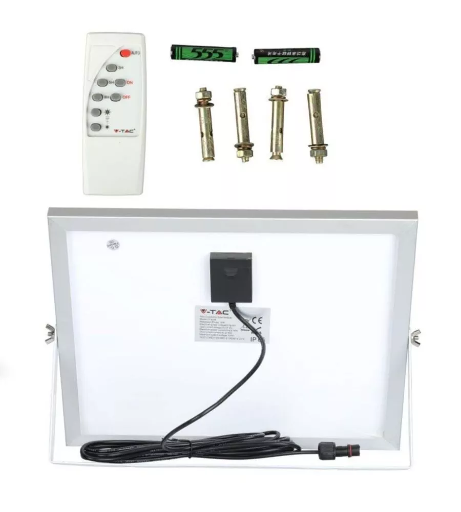 FARO LED CON PANNELLO SOLARE 16W, 4000K