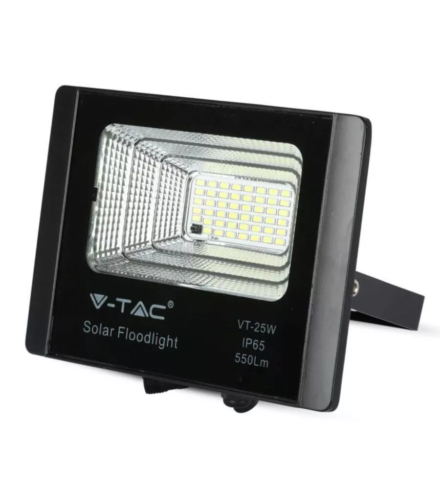 PANNELLO LED A RICARICA SOLARE 12W, 6000K