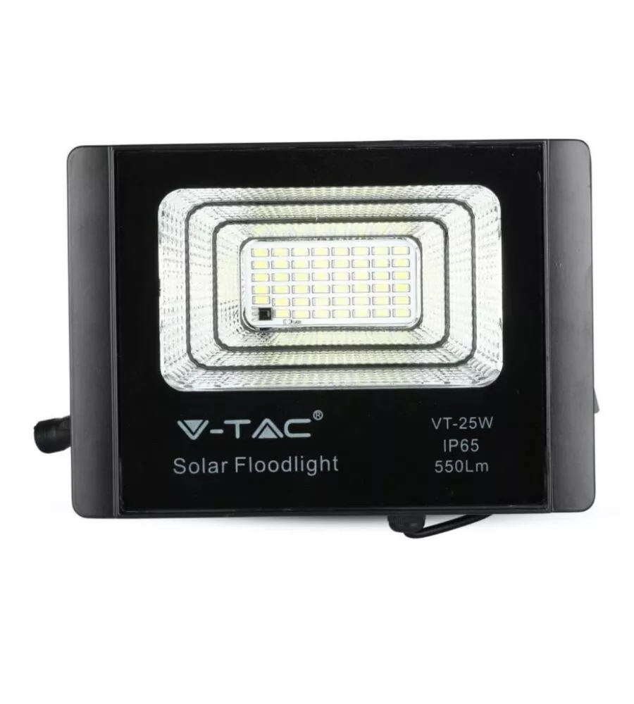 PANNELLO LED A RICARICA SOLARE 12W, 6000K