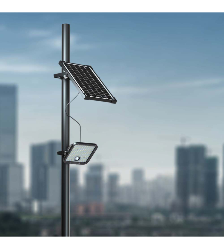 PANNELLO LED A RICARICA SOLARE 12,5 W, 6400K