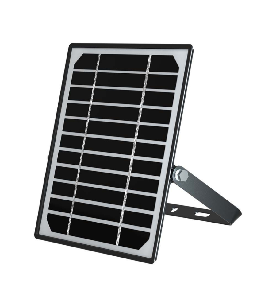 PANNELLO LED CON RICARICA SOLARE E SENSORE 10W, 6400K