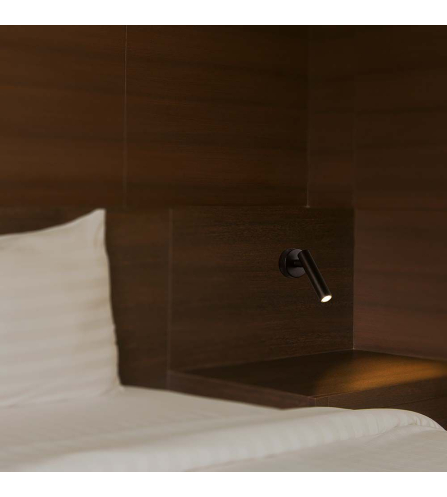 APPLIQUE SLIM DA HOTEL NERA PER LETTURA 2W, 4000K