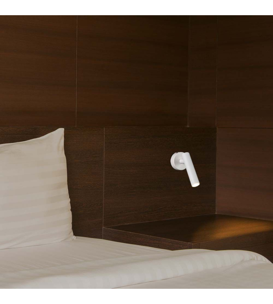 APPLIQUE SLIM DA HOTEL BIANCA PER LETTURA 2W, 4000K