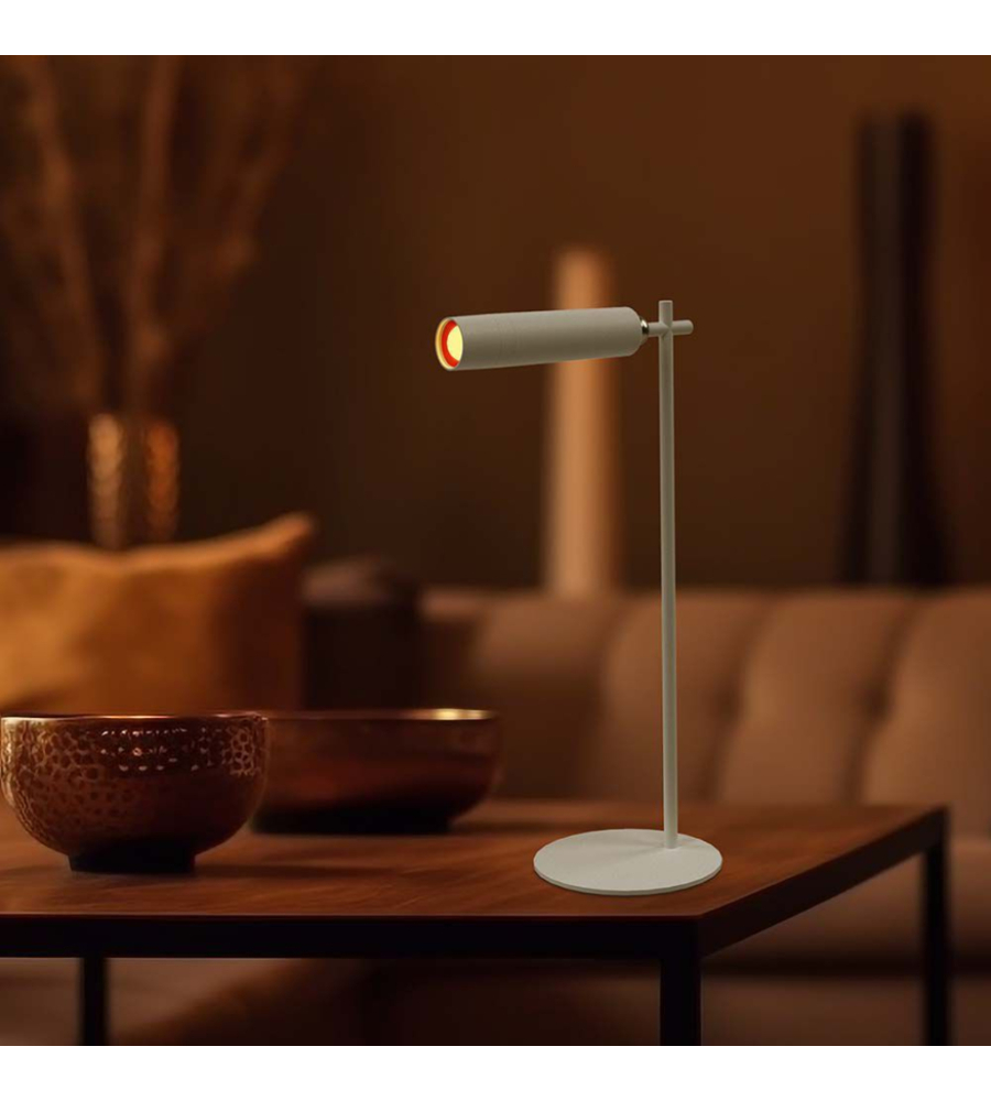 LAMPADA DA TAVOLO MAGNETICA RICARICABILE BIANCA 3W, 4000K