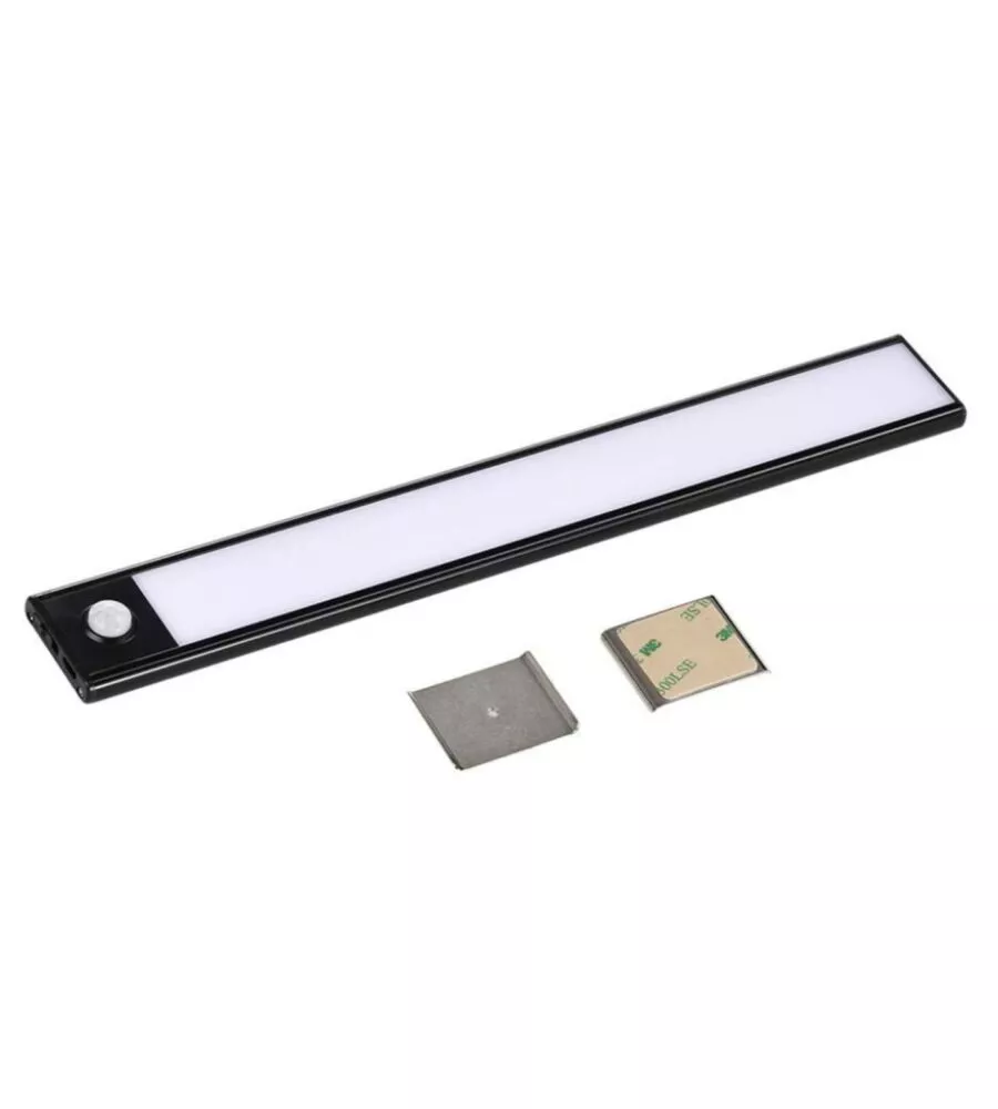 LAMPADA A LED DA ARMADIO RICARICABILE CON SENSORE PIR NERA, 3000K