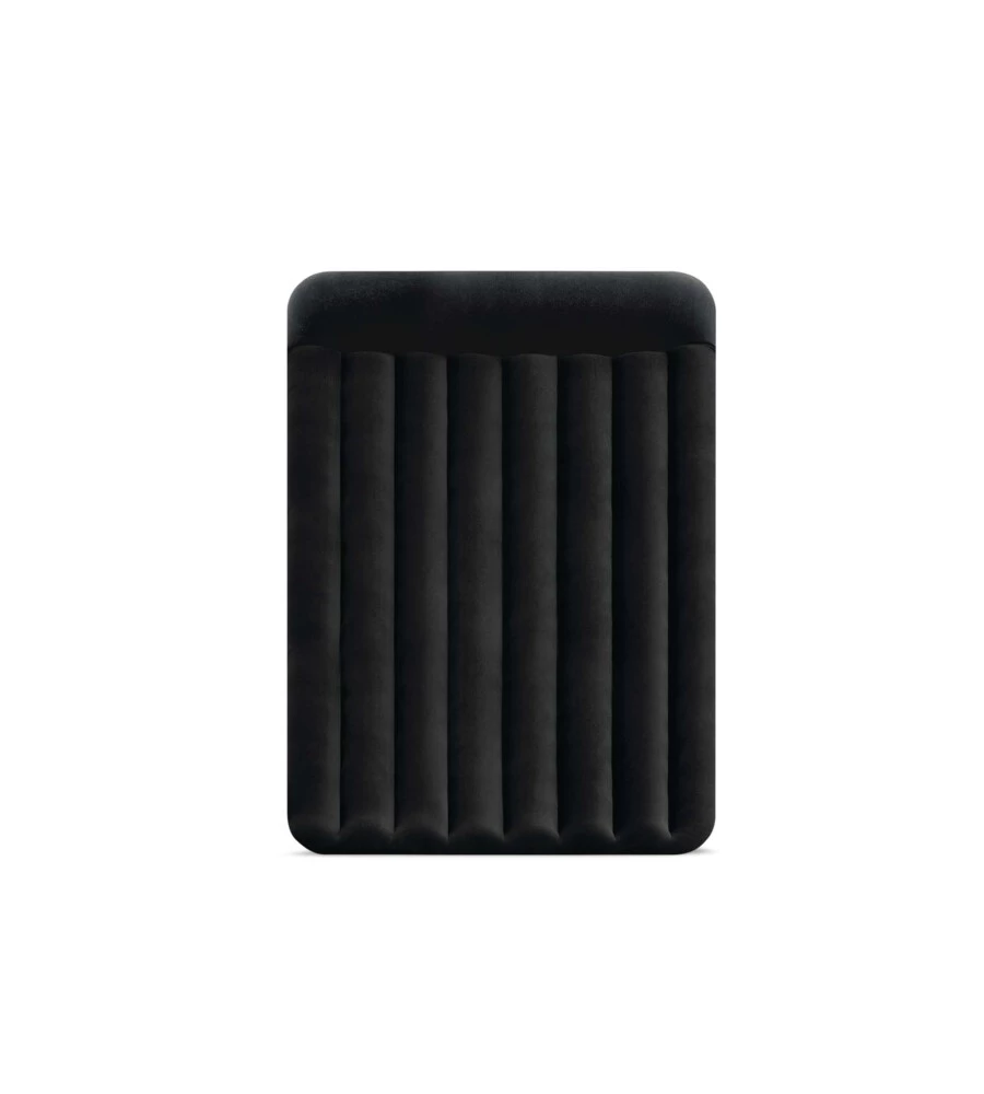MATERASSO MATRIMONIALE AUTOGONFIANTE INTEX "DURA-BEAM PILLOW REST RAISED" COLORE BLU SCURO CON POMPA ELETTRICA INCLUSA, 152X203X42 CM - COD. 64124ND