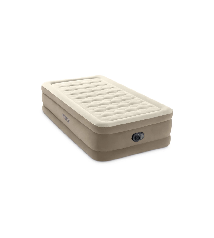 MATERASSO SINGOLO AUTOGONFIANTE INTEX "DURA-BEAM PILLOW ULTRA PUSH" COLORE BEIGE CON POMPA INCLUSA, 99X191X46 CM - COD. 64426ND