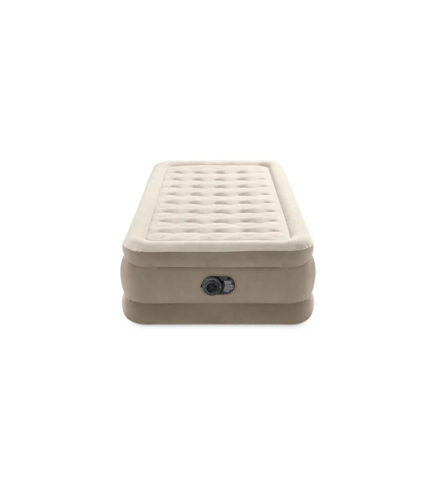 MATERASSO SINGOLO AUTOGONFIANTE INTEX "DURA-BEAM PILLOW ULTRA PUSH" COLORE BEIGE CON POMPA INCLUSA, 99X191X46 CM - COD. 64426ND