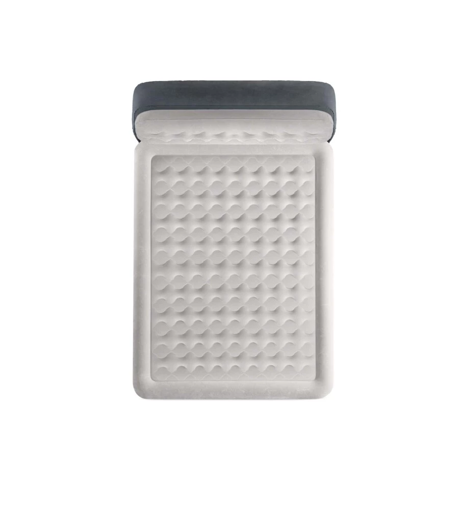 MATERASSO MATRIMONIALE AUTOGONFIANTE INTEX "DURA-BEAM PILLOW ULTRA PUSH" COLORE GRIGIO CHIARO E POMPA ELETTRICA INCLUSA 152X236X86 CM - cod 64448ND