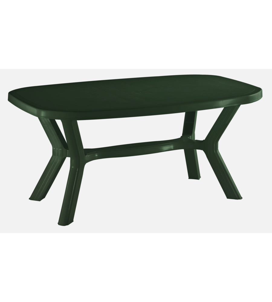 TAVOLO  DA ESTERNO "ANTIBE" IN POLIPROPILENE VERDE 160X90X73 CM