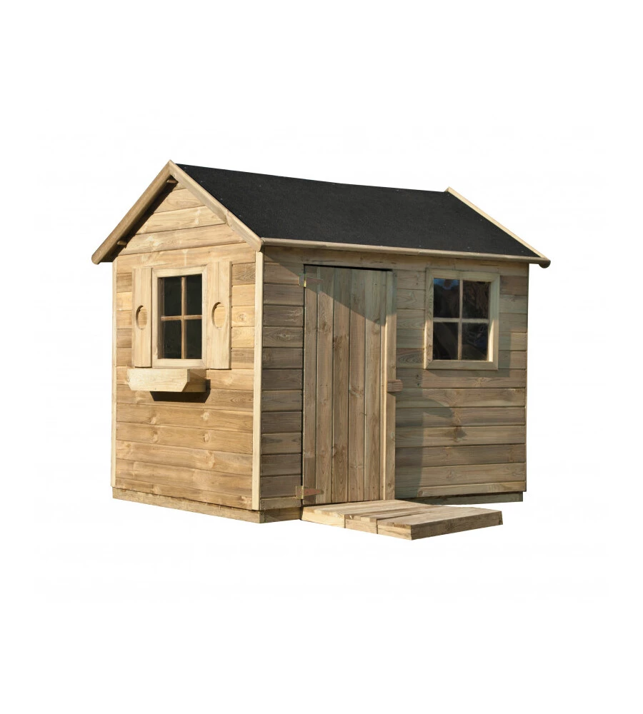 CASETTA DA GIARDINO PER BAMBINI IN LEGNO DOMUS "MATTIA" 161X127X158 CM